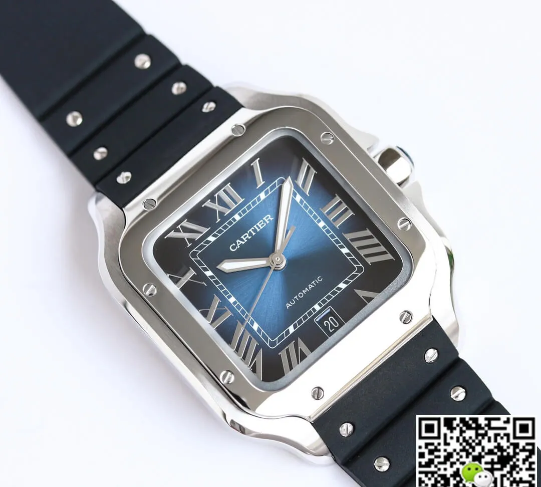Cartier Santos WSSA0030 GF Factory 1:1 Best Edition Replica Watch V2 Silver Case