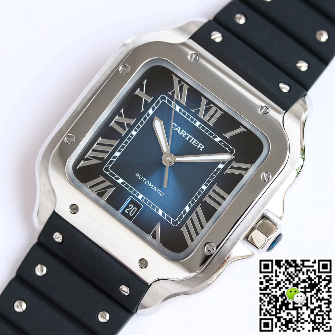 Cartier Santos WSSA0030 GF Factory 1:1 Best Edition Replica Watch V2 Silver Case