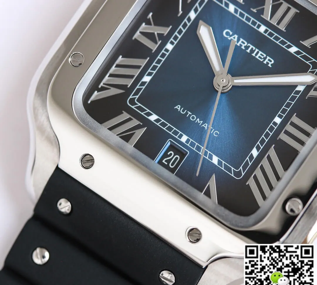 Cartier Santos WSSA0030 GF Factory 1:1 Best Edition Replica Watch V2 Silver Case