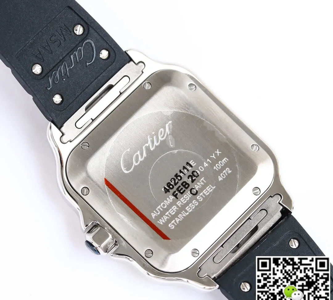 Cartier Santos WSSA0030 GF Factory 1:1 Best Edition Replica Watch V2 Silver Case