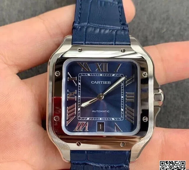 Cartier Santos WSSA0030 V6 Factory 1:1 Best Edition Replica Watch Blue Strap