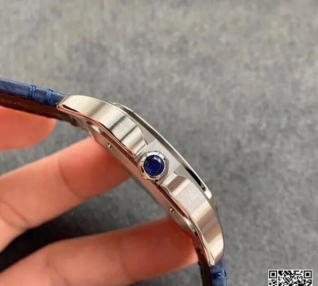 Cartier Santos WSSA0030 V6 Factory 1:1 Best Edition Replica Watch Blue Strap