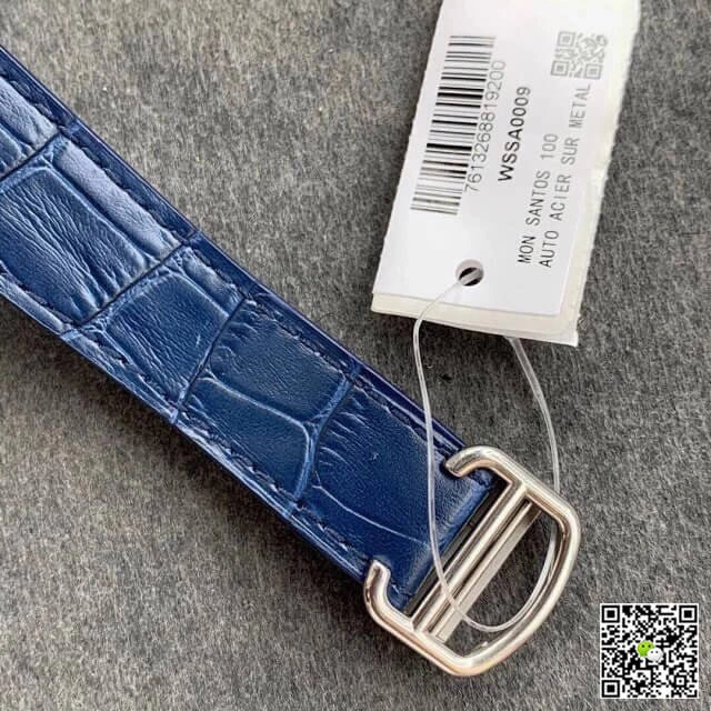 Cartier Santos WSSA0030 V6 Factory 1:1 Best Edition Replica Watch Blue Strap