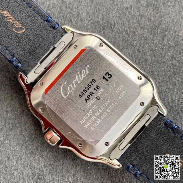 Cartier Santos WSSA0030 V6 Factory 1:1 Best Edition Replica Watch Blue Strap