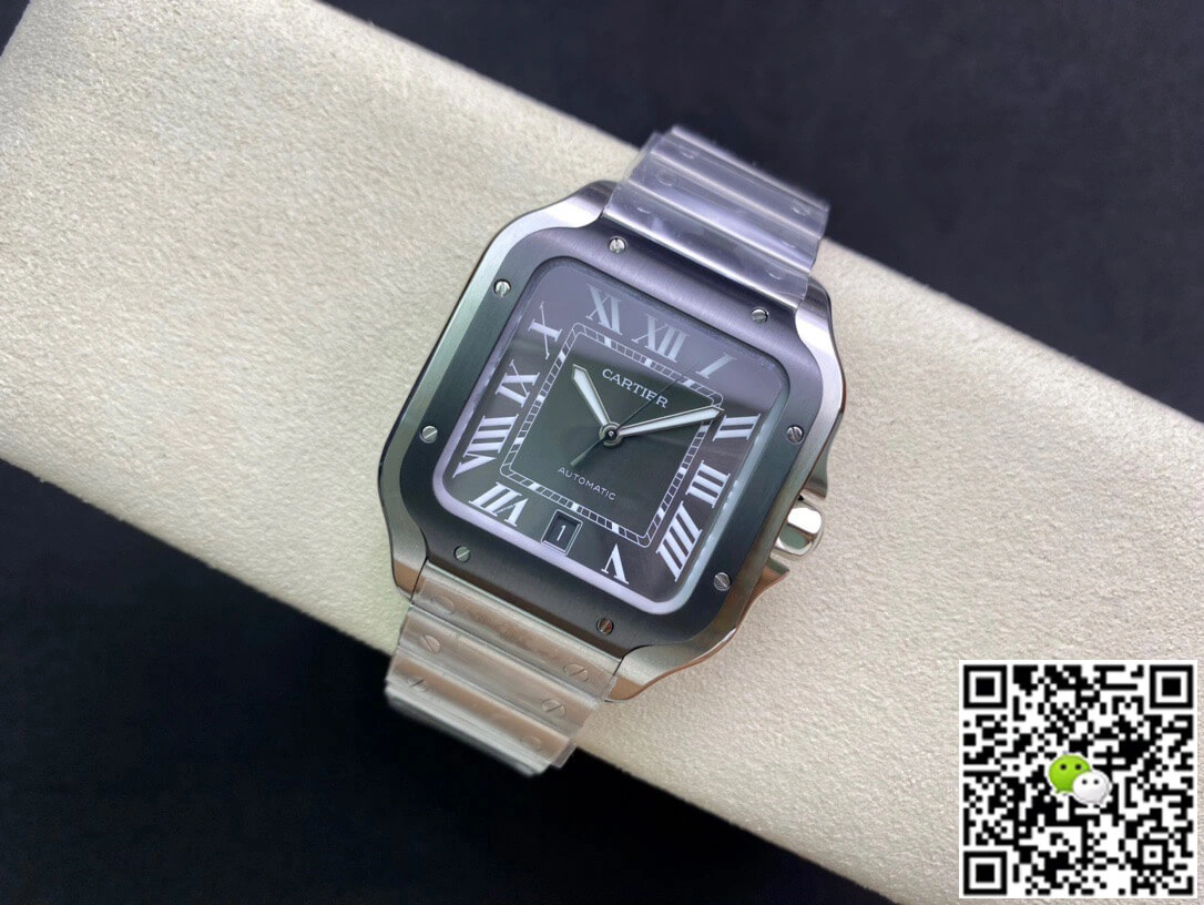 Cartier Santos WSSA0037 GF Factory 1:1 Best Edition Replica Watch V2 Silver Strap