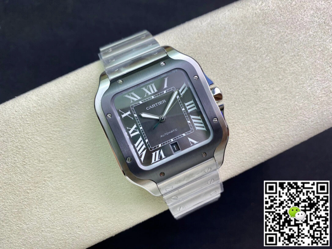 Cartier Santos WSSA0037 GF Factory 1:1 Best Edition Replica Watch V2 Silver Strap