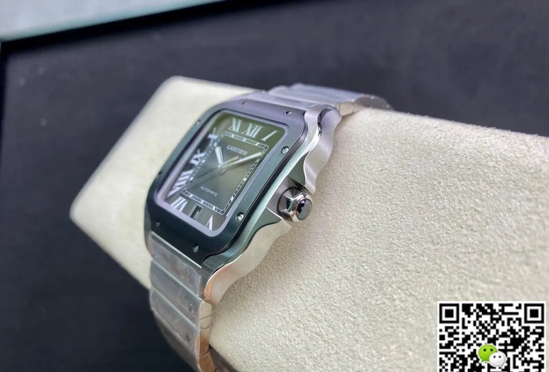 Cartier Santos WSSA0037 GF Factory 1:1 Best Edition Replica Watch V2 Silver Strap