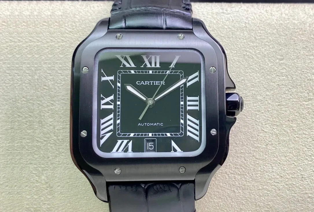 Cartier Santos WSSA0039 GF Factory Replica Watch 1:1 Best Edition Black Case