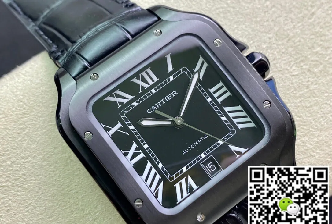 Cartier Santos WSSA0039 GF Factory Replica Watch 1:1 Best Edition Black Case