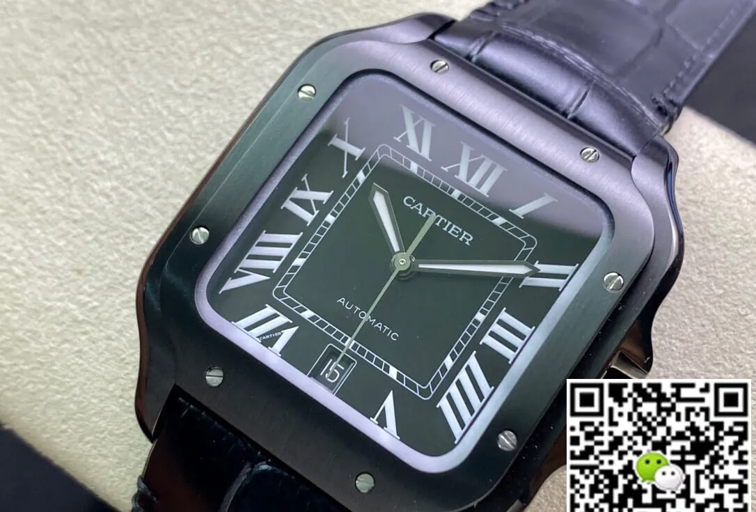 Cartier Santos WSSA0039 GF Factory Replica Watch 1:1 Best Edition Black Case