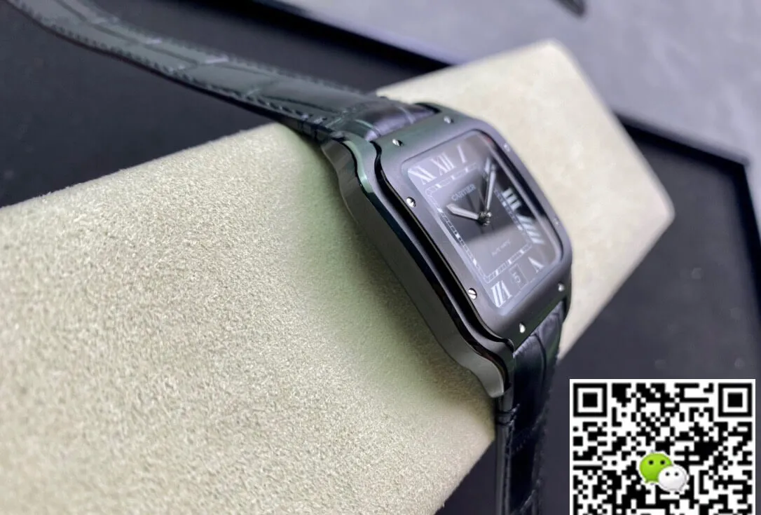 Cartier Santos WSSA0039 GF Factory Replica Watch 1:1 Best Edition Black Case