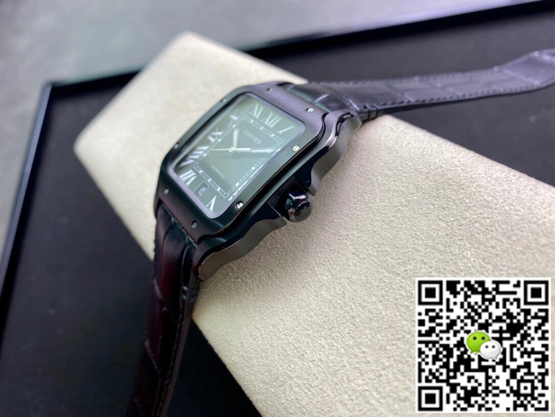 Cartier Santos WSSA0039 GF Factory Replica Watch 1:1 Best Edition Black Case