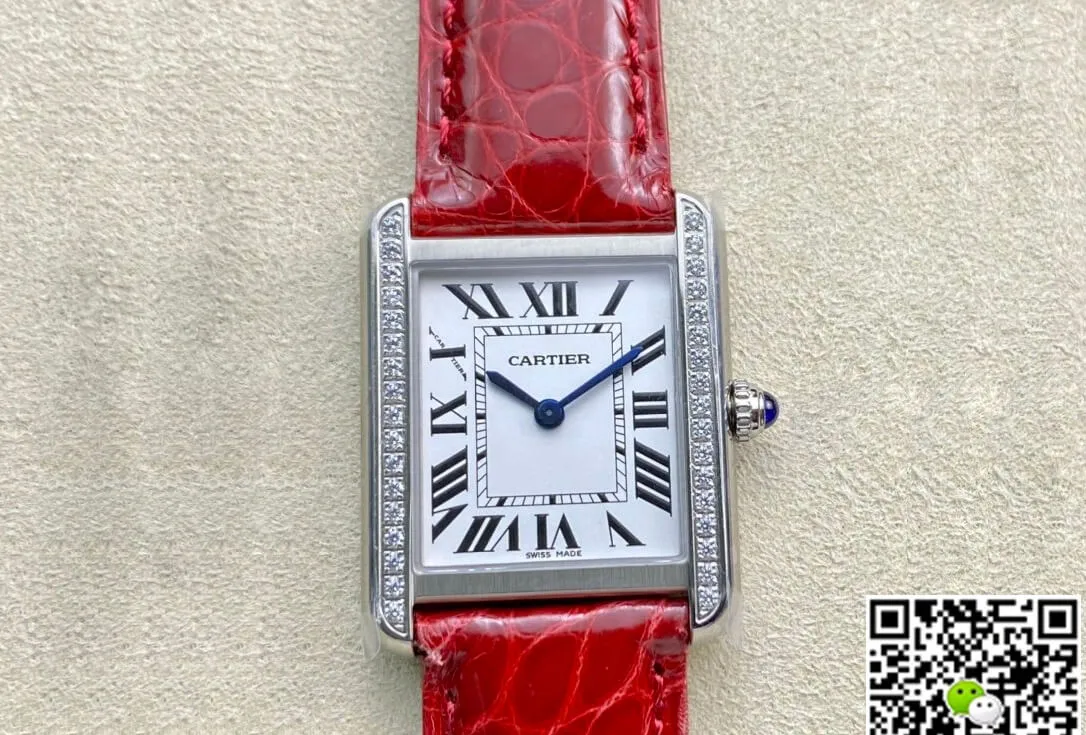 Cartier Tank 27MM K11 Factory 1:1 Best Edition Replica Watch V2 Leather Strap