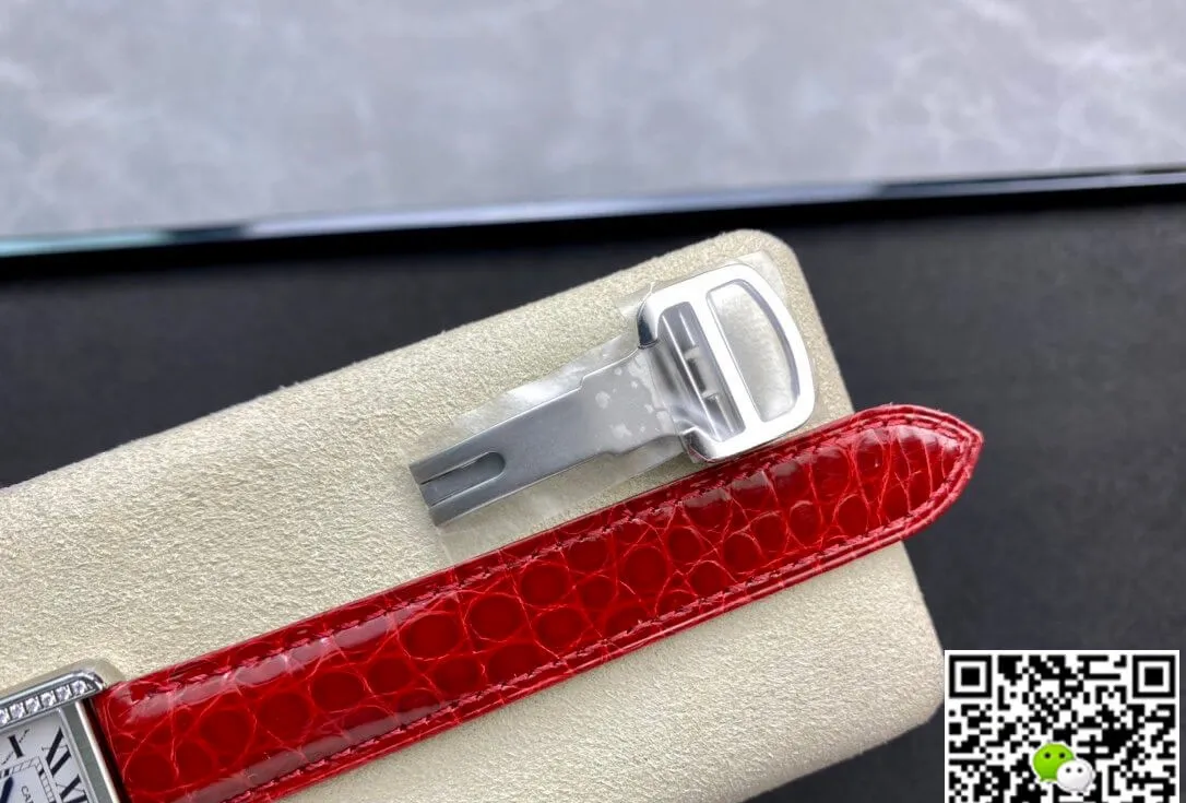 Cartier Tank 27MM K11 Factory 1:1 Best Edition Replica Watch V2 Leather Strap