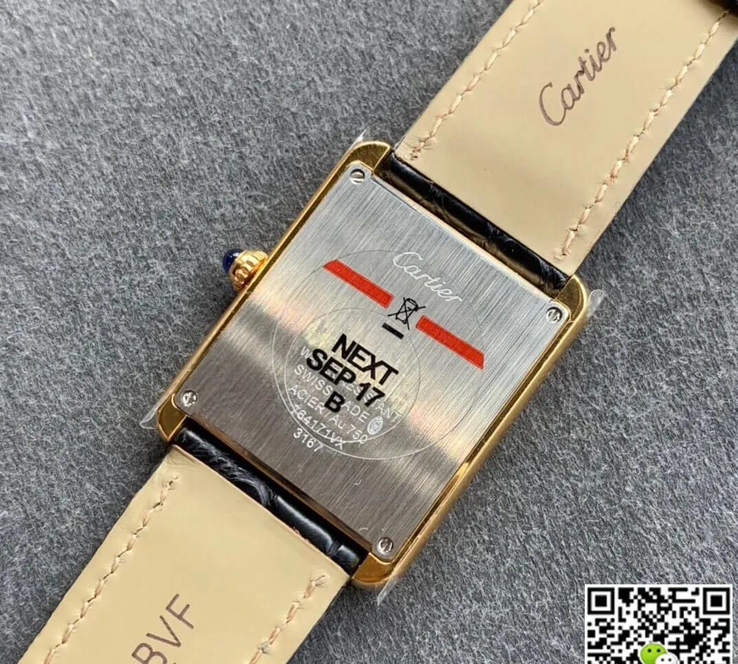 Cartier Tank K11 Factory 1:1 Best Edition Replica Watch V2 White Dial Diamond