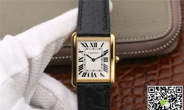 Cartier Tank W5200002 K11 Factory 1:1 Best Edition Replica Watch White Dial