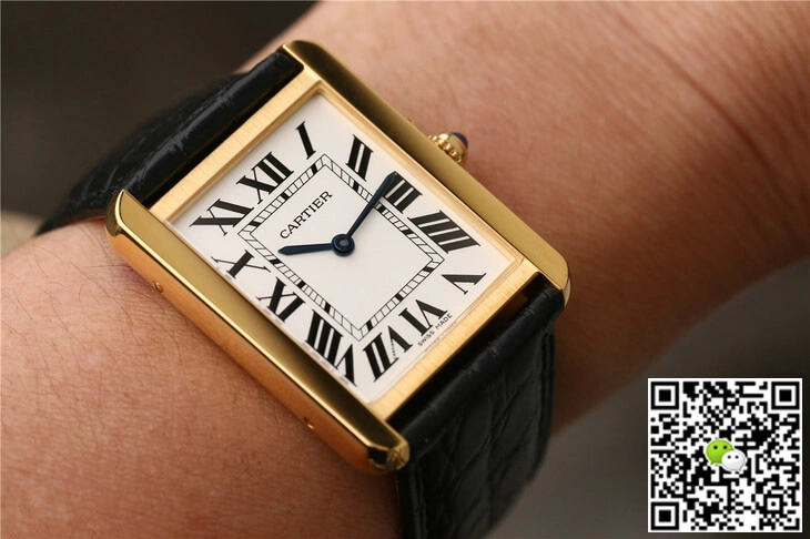 Cartier Tank W5200002 K11 Factory 1:1 Best Edition Replica Watch White Dial