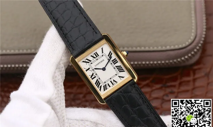 Cartier Tank W5200002 K11 Factory 1:1 Best Edition Replica Watch White Dial