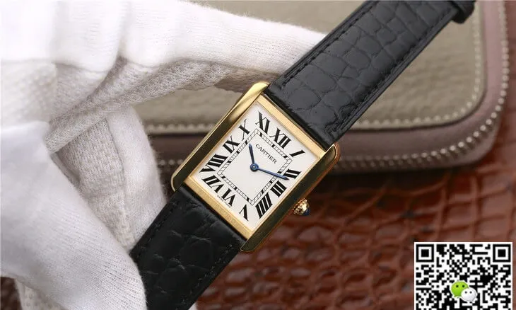 Cartier Tank W5200002 K11 Factory 1:1 Best Edition Replica Watch White Dial