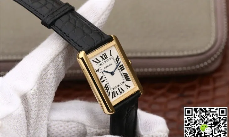 Cartier Tank W5200002 K11 Factory 1:1 Best Edition Replica Watch White Dial