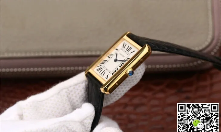 Cartier Tank W5200002 K11 Factory 1:1 Best Edition Replica Watch White Dial