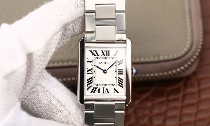 Cartier Tank W5200013 K11 Factory 1:1 Best Edition Replica Watch White Dial