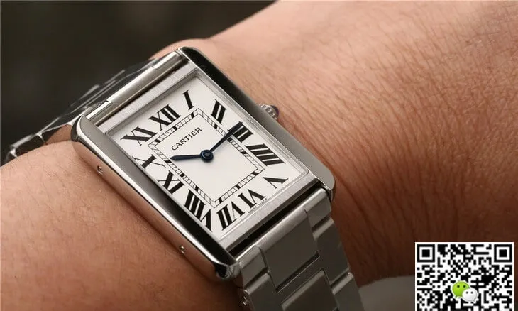 Cartier Tank W5200013 K11 Factory 1:1 Best Edition Replica Watch White Dial
