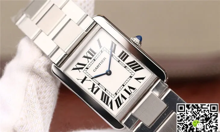 Cartier Tank W5200013 K11 Factory 1:1 Best Edition Replica Watch White Dial