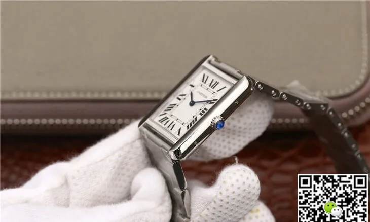 Cartier Tank W5200013 K11 Factory 1:1 Best Edition Replica Watch White Dial