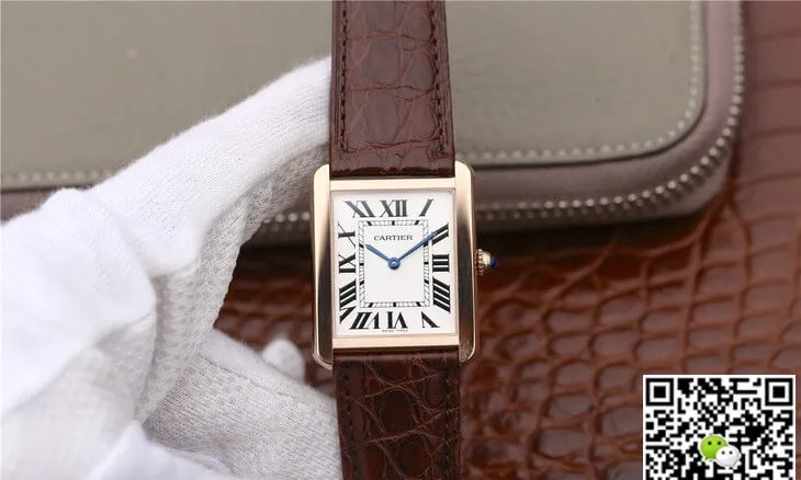 Cartier Tank W5200025 K11 Factory 1:1 Best Edition Replica Watch White Dial