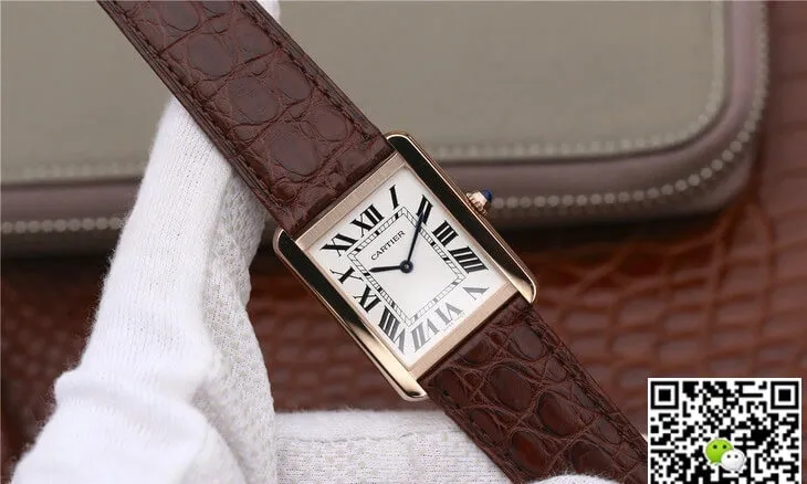 Cartier Tank W5200025 K11 Factory 1:1 Best Edition Replica Watch White Dial