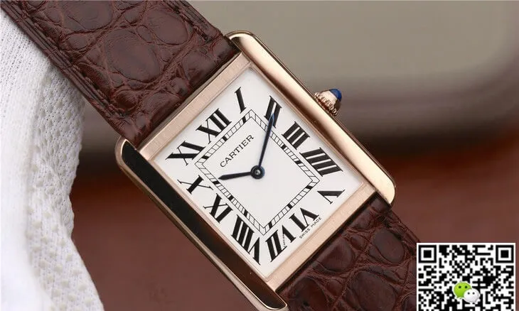 Cartier Tank W5200025 K11 Factory 1:1 Best Edition Replica Watch White Dial