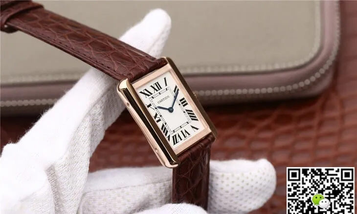 Cartier Tank W5200025 K11 Factory 1:1 Best Edition Replica Watch White Dial