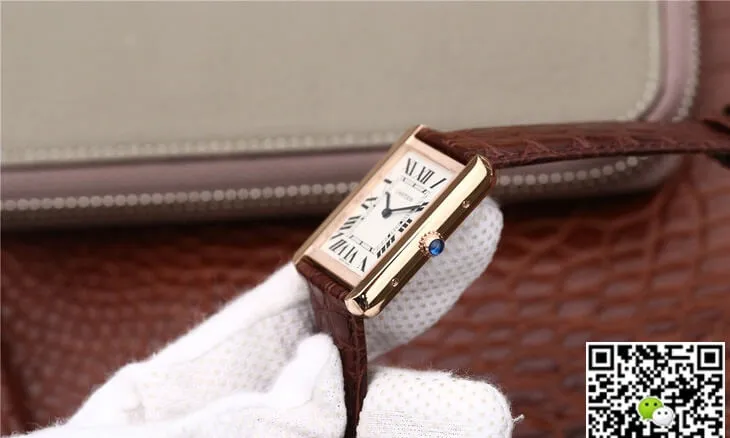 Cartier Tank W5200025 K11 Factory 1:1 Best Edition Replica Watch White Dial