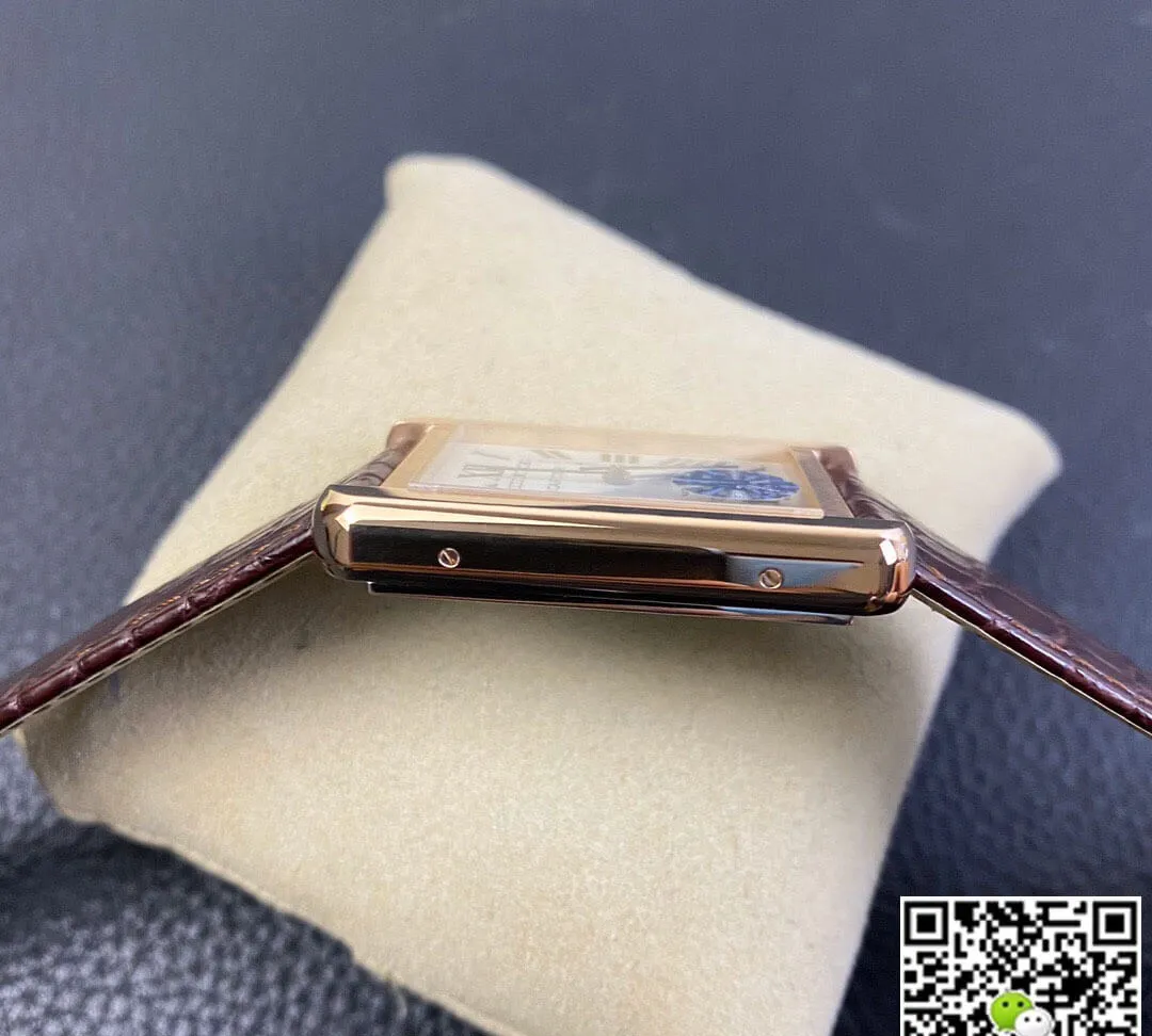 Cartier Tank W5200026 AF Factory 1:1 Best Edition Replica Watch Brown Strap