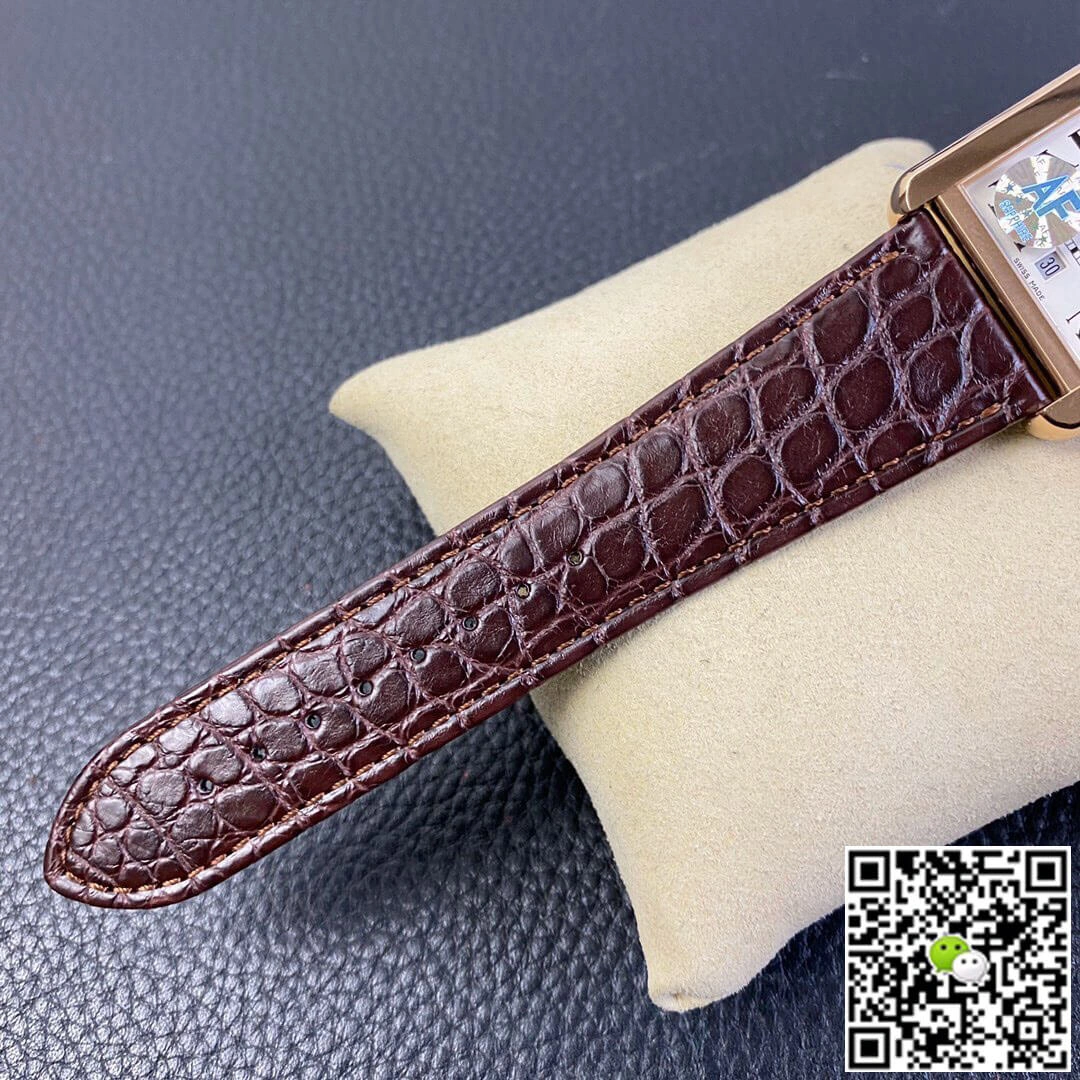 Cartier Tank W5200026 AF Factory 1:1 Best Edition Replica Watch Brown Strap