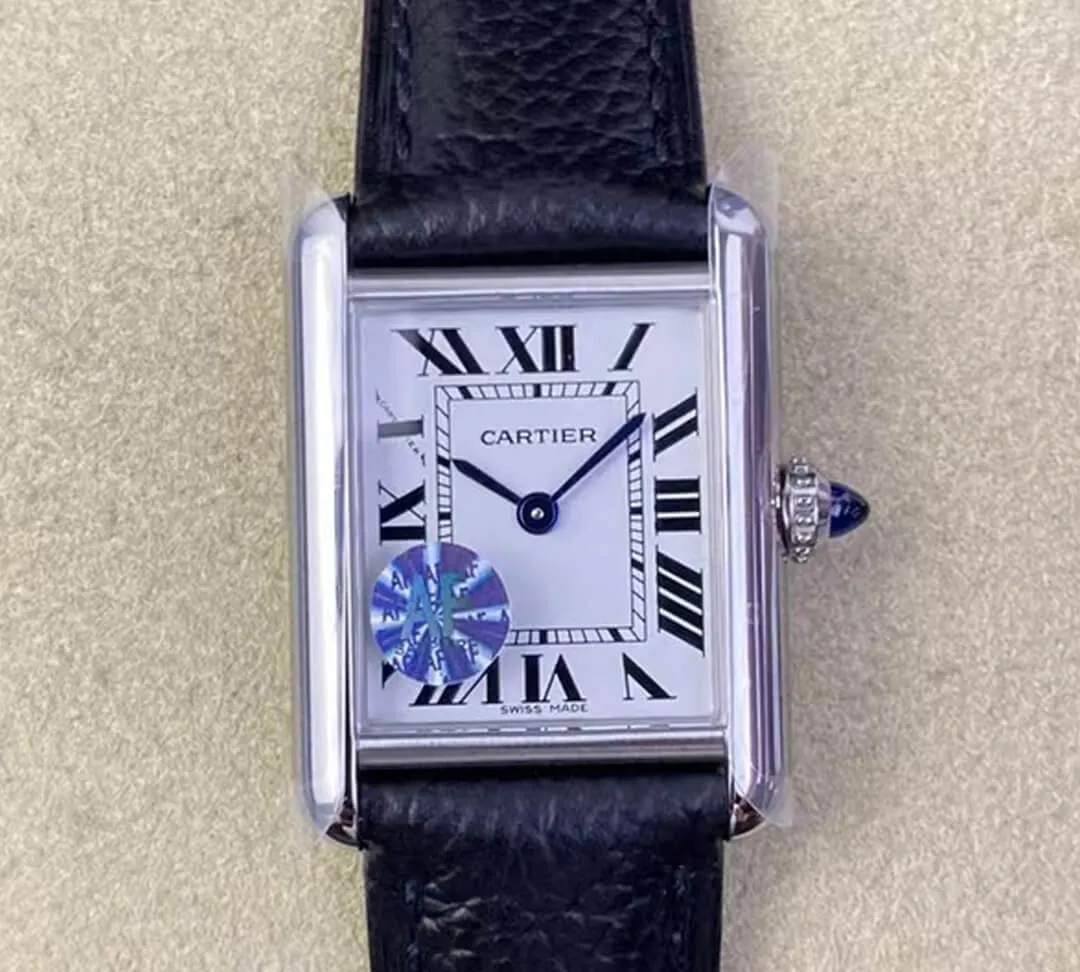 Cartier Tank WSTA0042 AF Factory 1:1 Best Edition Replica Watch White Dial