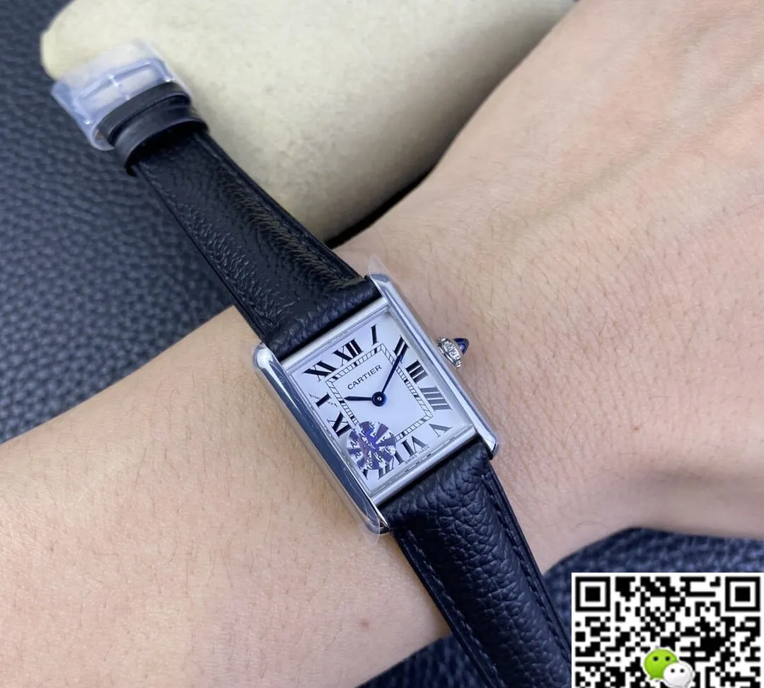 Cartier Tank WSTA0042 AF Factory 1:1 Best Edition Replica Watch White Dial