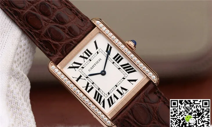 Cartier Tank WT200005 K11 Factory 1:1 Best Edition Replica Watch Brown Strap