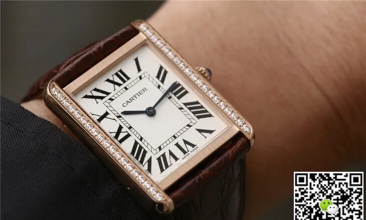 Cartier Tank WT200005 K11 Factory 1:1 Best Edition Replica Watch Brown Strap