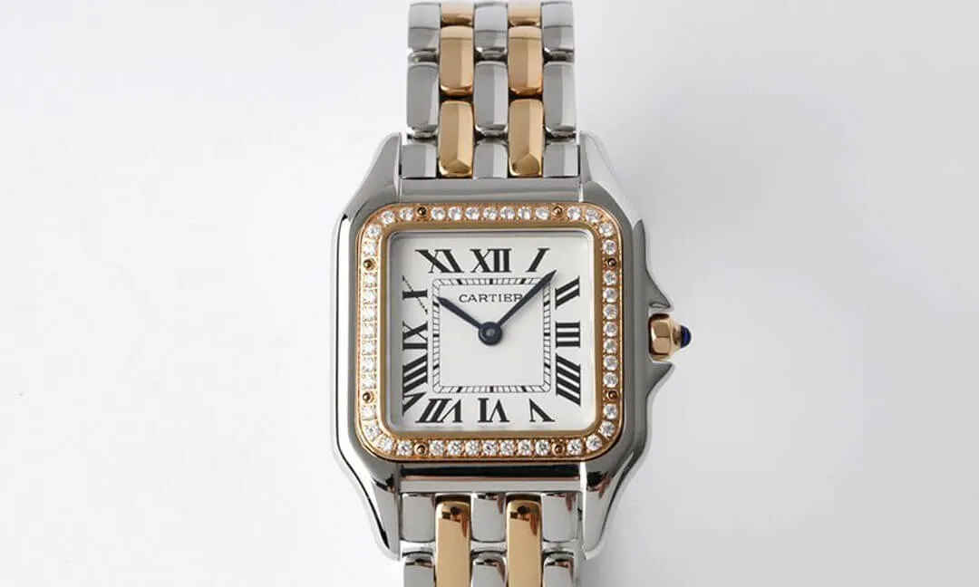 Panthere De Cartier W3PN0007 27MM BV Factory 1:1 Best Edition Replica Watch Diamond-Set Bezel