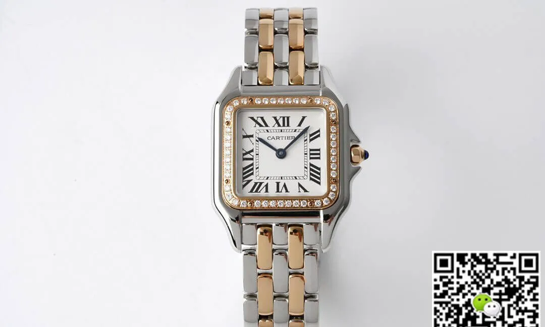 Panthere De Cartier W3PN0007 27MM BV Factory 1:1 Best Edition Replica Watch Diamond-Set Bezel