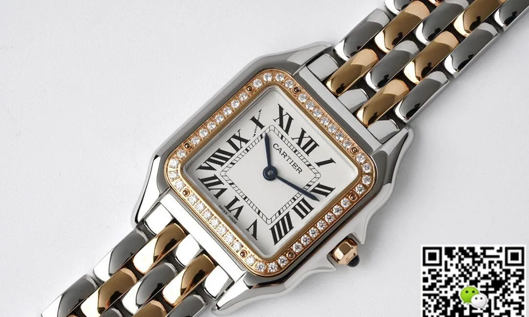 Panthere De Cartier W3PN0007 27MM BV Factory 1:1 Best Edition Replica Watch Diamond-Set Bezel
