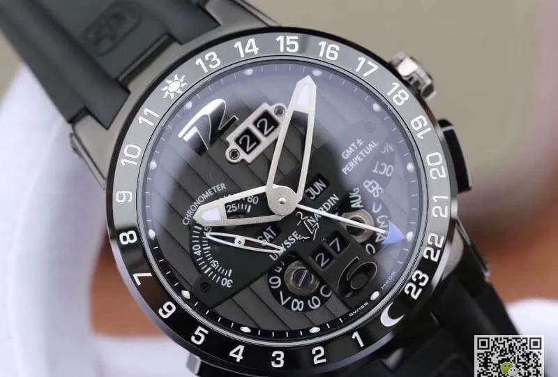 Ulysse Nardin El Toro 322-00-3 Stainless Steel Case All Working GMT Calendar 1:1 Best Edition Replica Watch Swiss UN-32 Movement