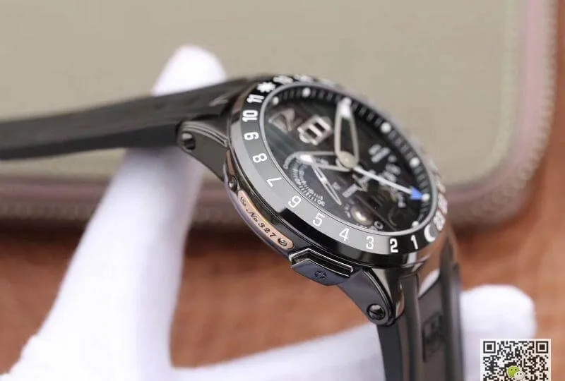 Ulysse Nardin El Toro 322-00-3 Stainless Steel Case All Working GMT Calendar 1:1 Best Edition Replica Watch Swiss UN-32 Movement