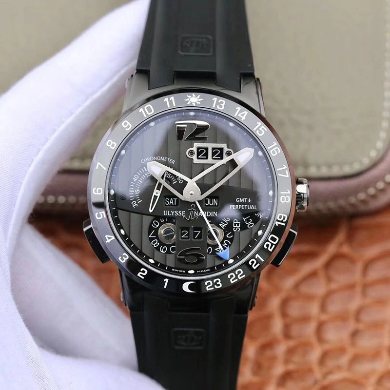 Ulysse Nardin El Toro 322-00-3 Stainless Steel Case All Working GMT Calendar 1:1 Best Edition Replica Watch Swiss UN-32 Movement