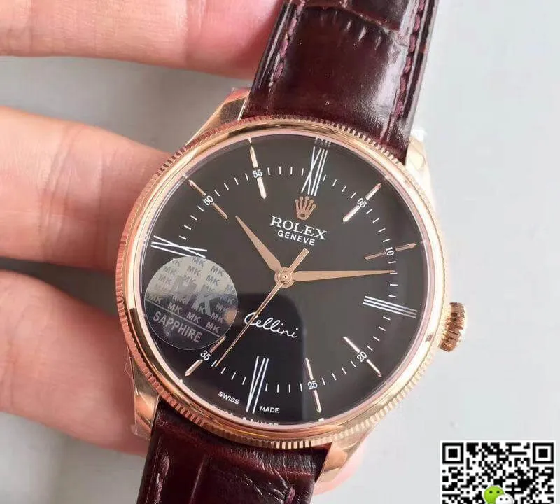Rolex Cellini 50505 MKS Factory 1:1 Best Edition Replica Watch Swiss ETA3132 Black Dial