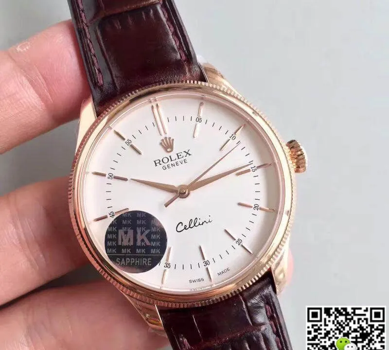 Rolex Cellini 50505 MKS Factory 1:1 Best Edition Replica Watch Swiss ETA3132 White Dial