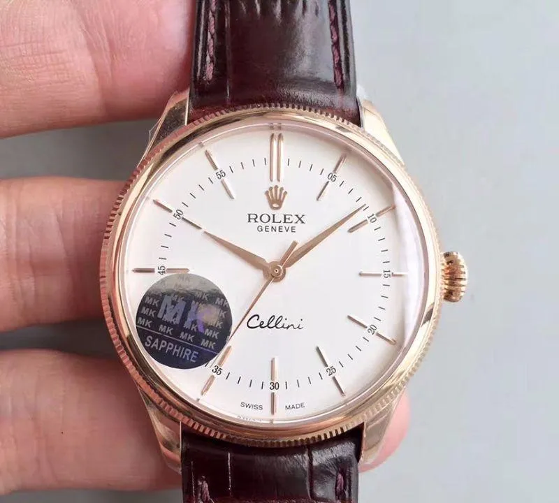 Rolex Cellini 50505 MKS Factory 1:1 Best Edition Replica Watch Swiss ETA3132 White Dial