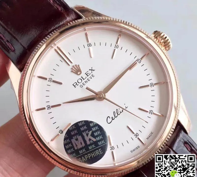 Rolex Cellini 50505 MKS Factory 1:1 Best Edition Replica Watch Swiss ETA3132 White Dial